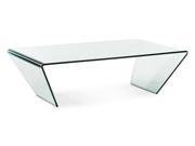 Zuo Modern Migration Coffee Table Clear Glass