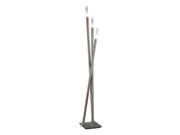 LumiSource Icicle Floor Lamp in Brushed Nickel LSH ICICLEFLR