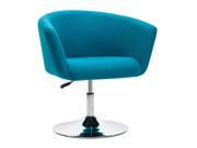 Zuo Modern 500342 Umea Arm Chair Island Blue