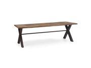 Zuo Modern Haight Ashbury Dining Table Distressed Natural Fir Wood
