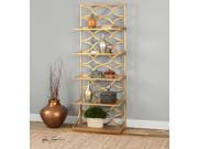 Unique and Classic Style Lashaya Gold Etagere Home Accent Decor 24447