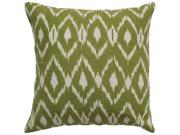 Rizzy Home Pillow Cover With Hidden Zipper In Beige And Sage [Set of 2]