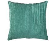 Rizzy Home Pillow Cover With Hidden Zipper In Turquoise And Turquoise [Set of 2]