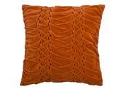 Rizzy Home Pillow Cover With Hidden Zipper In Orange And Orange [Set of 2]