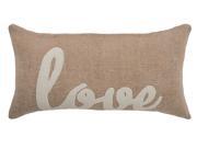 Rizzy Home Pillow Cover With Hidden Zipper In Beige And White [Set of 2]