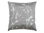 Rizzy Home Pillow Cover With Hidden Zipper In Gray And Silver [Set of 2]