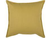 Rizzy Home Pillow Cover With Hidden Zipper In Saffron And Saffron [Set of 2]