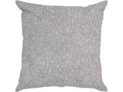 Rizzy Home Pillow Cover With Hidden Zipper In Gray And Dark Gray [Set of 2]