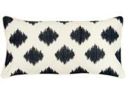 Rizzy Home Pillow Cover With Hidden Zipper In Cream And Black [Set of 2]
