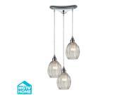 Danica 3 Light Pendant In Polished Chrome