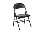 Office Star FF 22324M Folding Chair with Metal Seat and Back