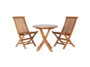 All Things Cedar TS26 Set 3pc. Teak Bistro Set Western Red Cedar