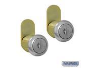 Salsbury Industries 4390 Lock Set 2 Standard Replacement Locks with 2 Keys