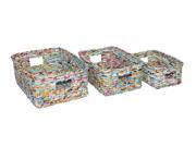 Screen Gems Recycle Waste Bin Set Of Three [Set of 4]