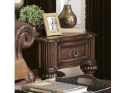 Homelegance Prenzo 26 Inch End Table w Drawers in Brown