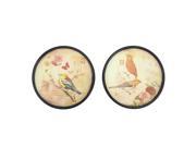 Teton Home Two Round Plate Wall Decor WD 101 [Set of 6]