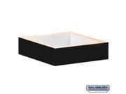 Salsbury Industries Base for 15 Inch Wood Cubbies Black