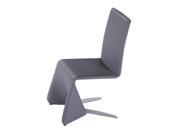 J M Furniture Pharaoh Dining Chair in Grey [Set of 2]