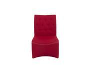 Euro Style Ville Collection Ville Lounge Chair in Red [Set of 2]