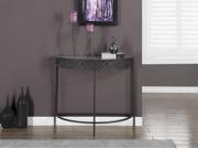 Monarch Specialties Charcoal Grey Metal Hall Console Accent Table I 2121