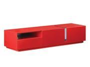 J M Furniture TV Stand 027 in Red High Gloss