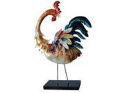 Eangee Home Standing Rooster With Blue Tail