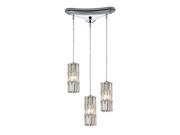 Elk Lighting Cynthia Collection 3 Light Chandelier In Polished Chrome 31487 3
