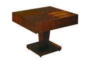 Allan Copley Designs Sarasota Square Occasional Table w Pedestal Base in Walnut