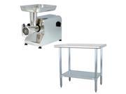 Sportsman Series Stainless Steel Meat Grinder and Work Table Set