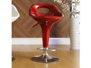 Homelegance Ride Red Airlift Swivel Stool w Middle Back [Set of 2]