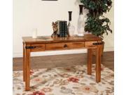 Sunny Designs 3160RO S Sedona Sofa Console Table In Rustic Oak
