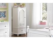 Legacy Madison Wardrobe With Mirrored Door In Natural Painted White