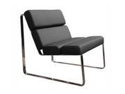 Whiteline Angel Black Leatherette Chair