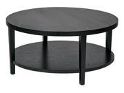 Office Star Merge Collection 36 Round Coffee Table Black Finish