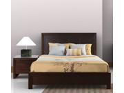 Modus Element 2 Piece Platform Bedroom Set in Chocolate Brown