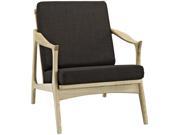 Modway Pace Armchair In Natural And Chocolate