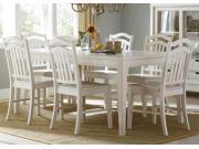 Liberty Furniture Summerhill 7 Piece Rectangular Table Set in Rubbed Linen White Finish