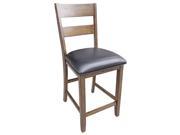 A America Mariposa Ladderback Counter Chair With Upholstered Seat
