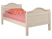 Bolton Emma Twin Bed with Low Headboard and Footboard In White