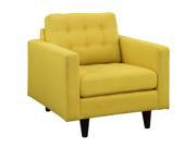 Modway Empress Upholstered Armchair In Sunny