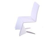 J M Furniture Pharaoh Dining Chair in White [Set of 2]