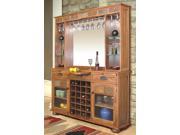 Sunny Designs Sedona Server Back Bar In Rustic Oak