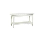 Alaterre Shaker Cottage Bench In Ivory