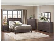 Homelegance Lavinia 5 Piece Platform Bedroom Set in Weathered Grey