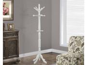 Monarch Specialties Antique White Traditional Solid Wood Coat Rack I 2013
