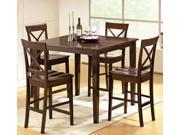 Steve Silver Cobalt 5 Piece Counter Height Table Set in Espresso [Set of 5]
