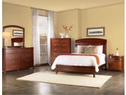 Modus Brighton 5 Piece Sleigh Bedroom Set in Cinnamon
