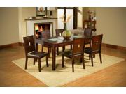 Alpine Lakeport Extension Dining Table With Broken Glass Inserts