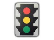 One World Road Sign Stop Light Wooden Drawer Pulls [Set of 2]