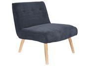 Lumisource Vintage Neo Accent Chair In Deep Blue